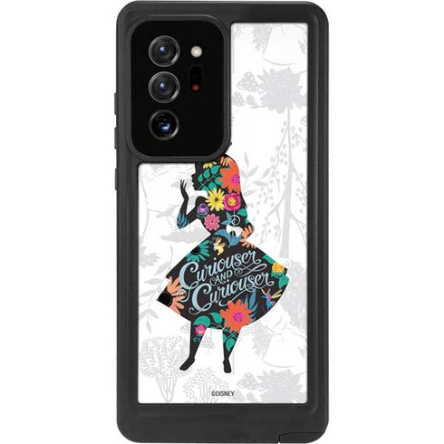 Disney Alice in Wonderland (animated) Silhouette Curiouser and Curiouser Galaxy Note20 Ultra 5G Waterproof Case